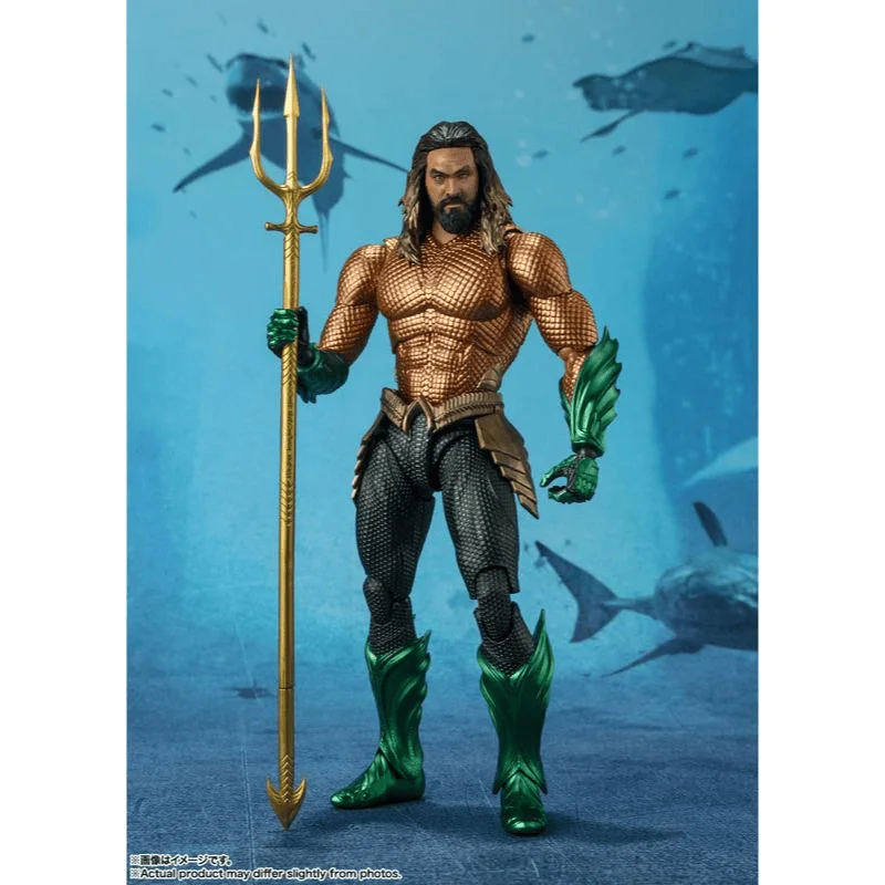 Bandai Original SHFiguarts MARVEL Aquaman 2 The Lost Kingdom Arthur Joseph Curry Action Figure Active Joints Model Gift