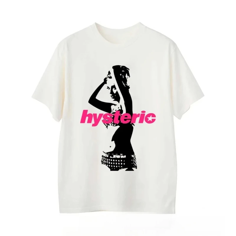 Hysterical Glamour Vintage Bedrucktes T-Shirt für Männer und Frauen, Baumwolle, Locker Geschnitten, Lässiges Kurzarm-T-Shirt, Herren-T-Shirt, Sommer-Herrenbekleidung – Detail 9