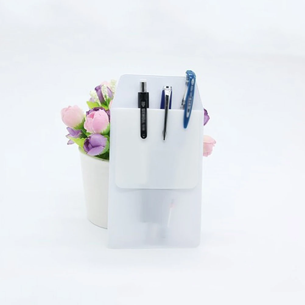 

10 Pcs Frosted Pencil Bag Pouch Protector for Pocket Shirt Nurse Simple Design