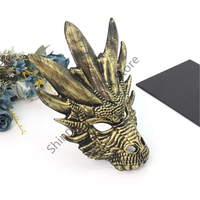 M68A Dragon Head Mask Full Face Maska Halloweenowa maska ​​na Halloween dla kobiet mężczyzn