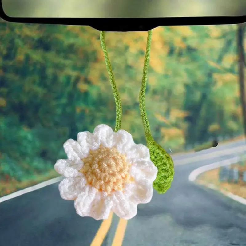 Crochet Flower Sprout Bookmarks Cute Handmade Knitted Floral Page Markers Handmade Knitted Book Marks For Writer Readers