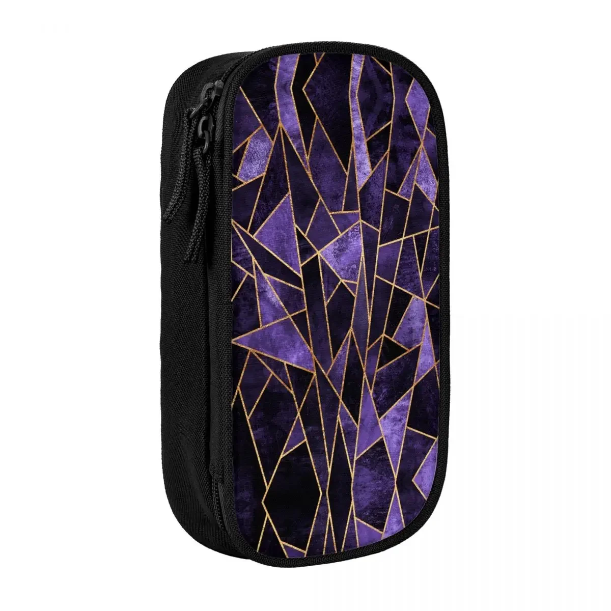 Custom Abstract Geometric Lines School Pencil Case Girls Boys Large Storage Pencil Box Students Stationery