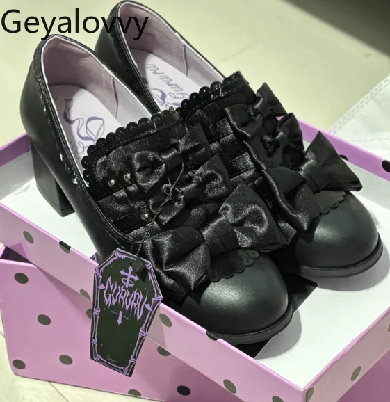 

[Restock/In Stock] Castle Nocturne GURURU Original Satin Heels Elegant Cla Lolita Heels