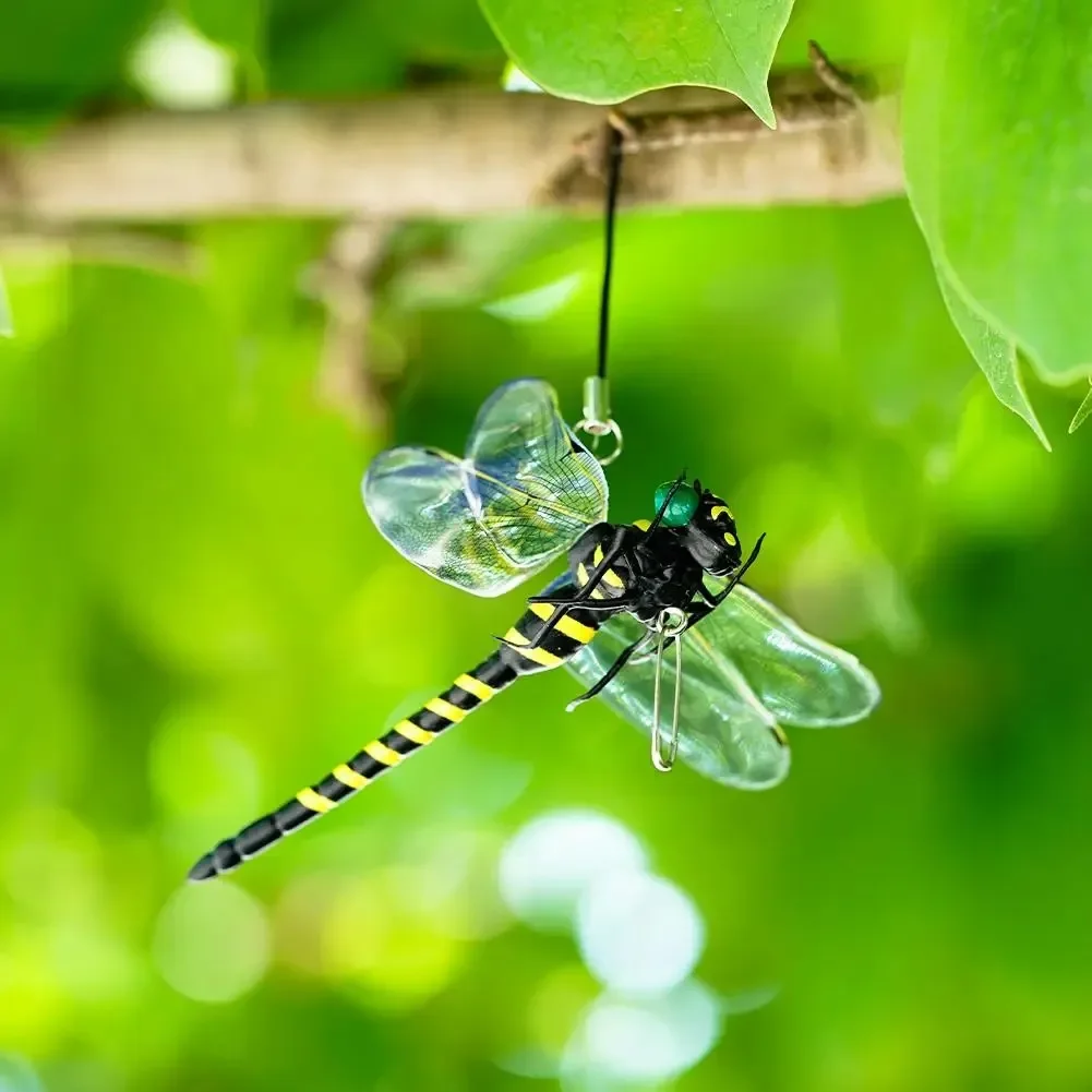 12cm Simulation Dragonfly Ornament, Insect Model for Mosquito Deterrent, Outdoor Garden Hanging Decor