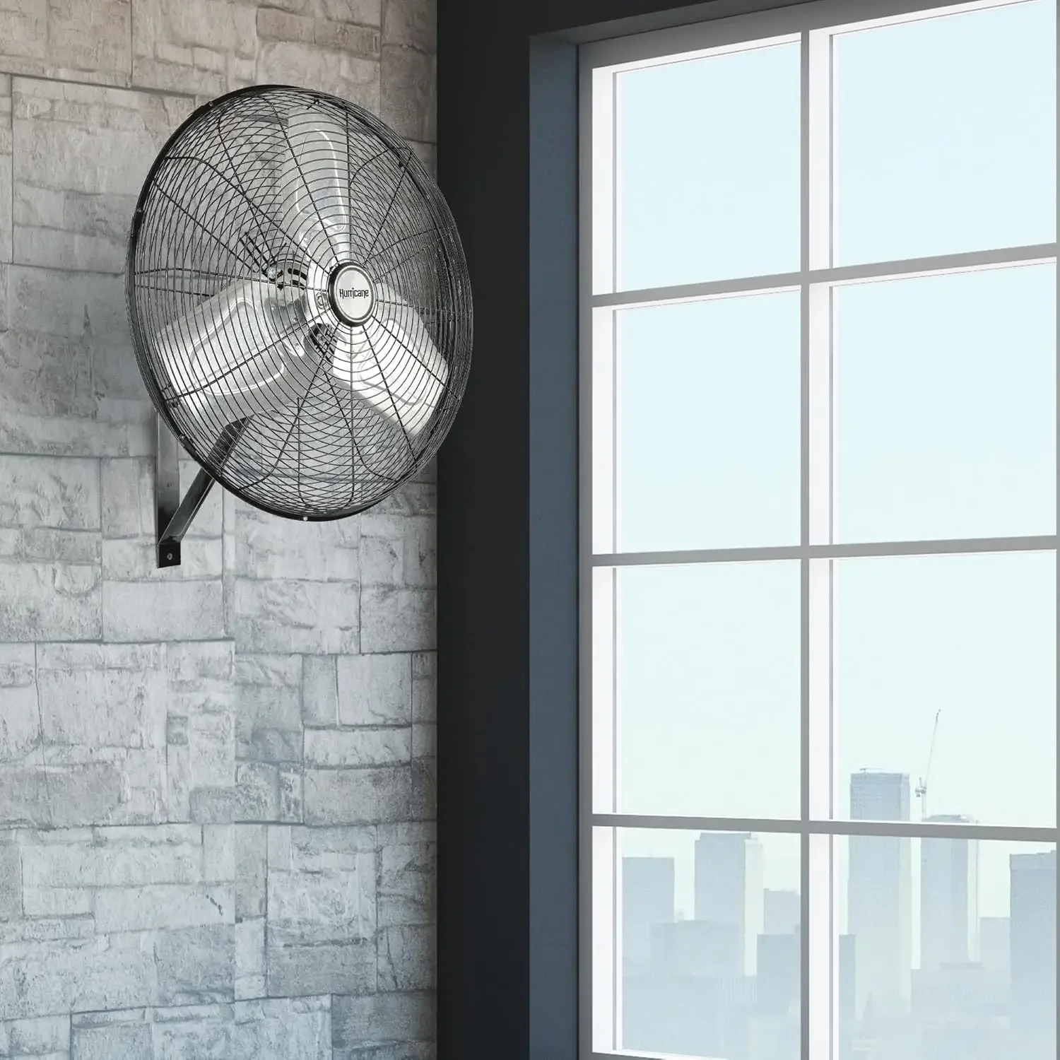 Oscillating Wall Mount Fan, 3 Speed Cooling, Pro Commercial Grade, 20"