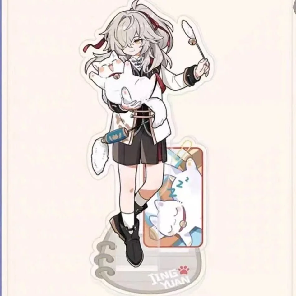 Новая сломанная железная дорога Star Dome вокруг серии Little Little Cat, вертикальная брендовая акриловая двойная вставка, украшение для столешницы