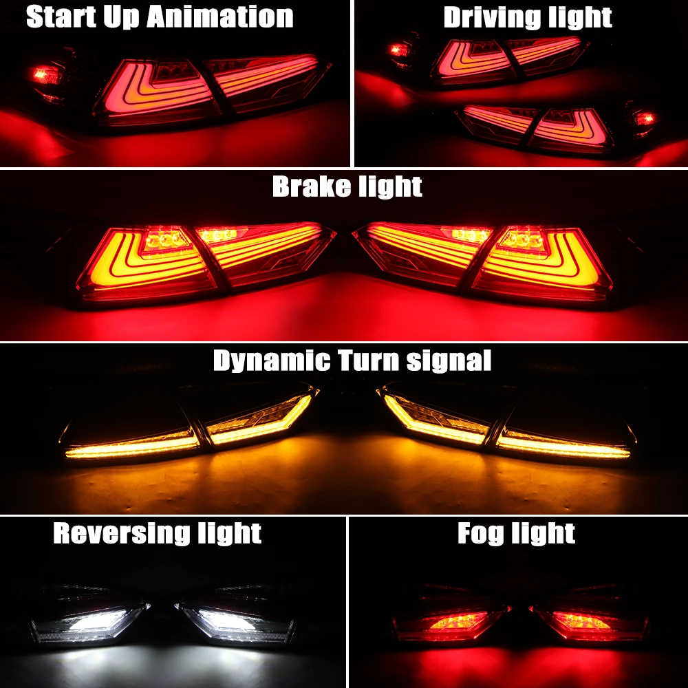 LED Rear Taillights For Toyota Camry 2018 2019 2020 2021 Tail Light Assembly Turn Signal Brake Stop DRL Fog Lamp Accessories