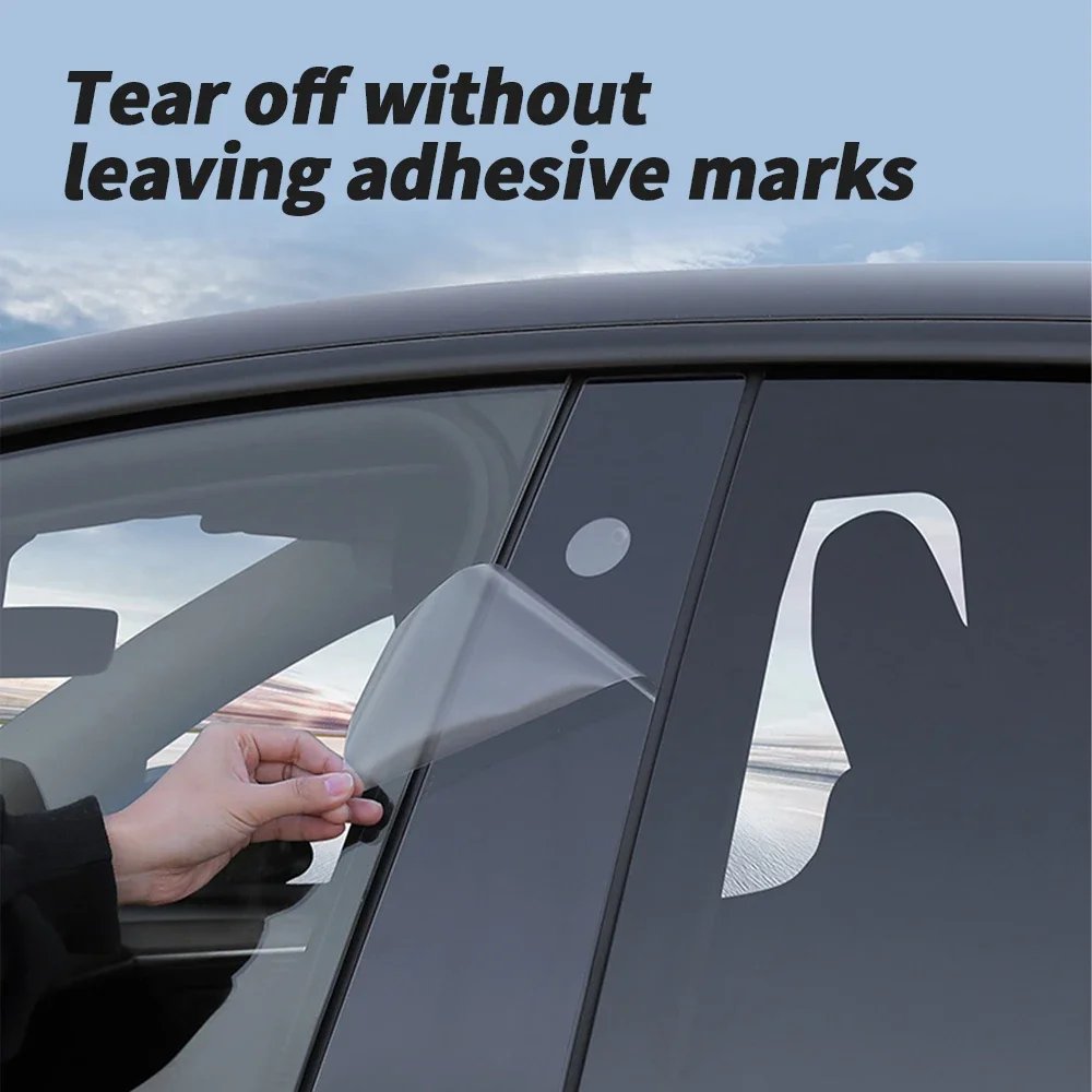 OUIO Protective Sticker for Tesla Model 3 Y 2017-2023 Exterior Trim Protection Anti-Scratch Trim Sticker Pillar
