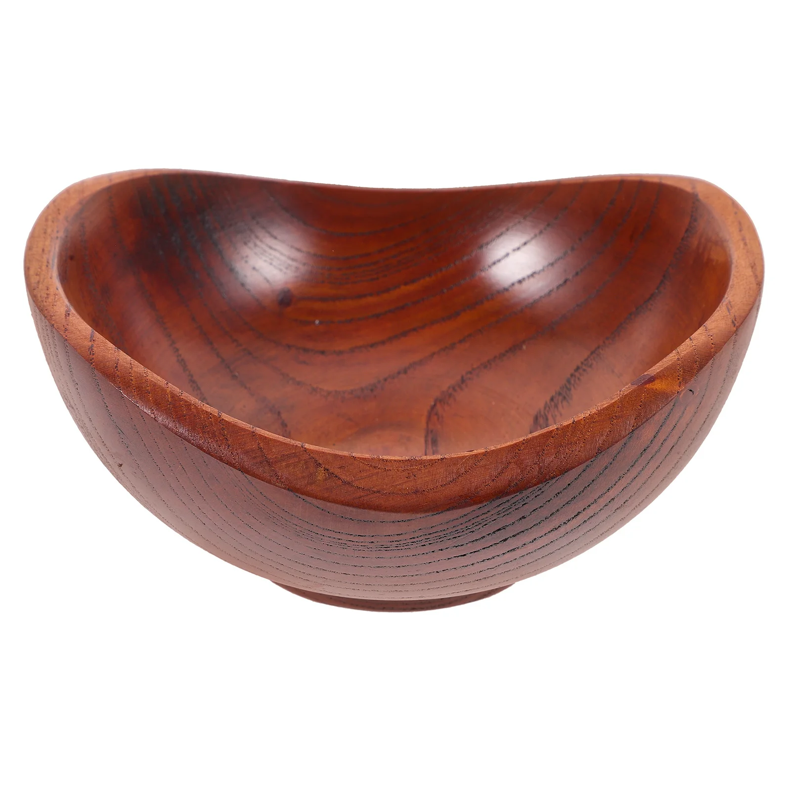 

Wood Rustic Bowl Exquisite Seamless Craft Salad Soup Rice Bowl Multi-Use for Kitchen Dining Wooden Ingot Bowls