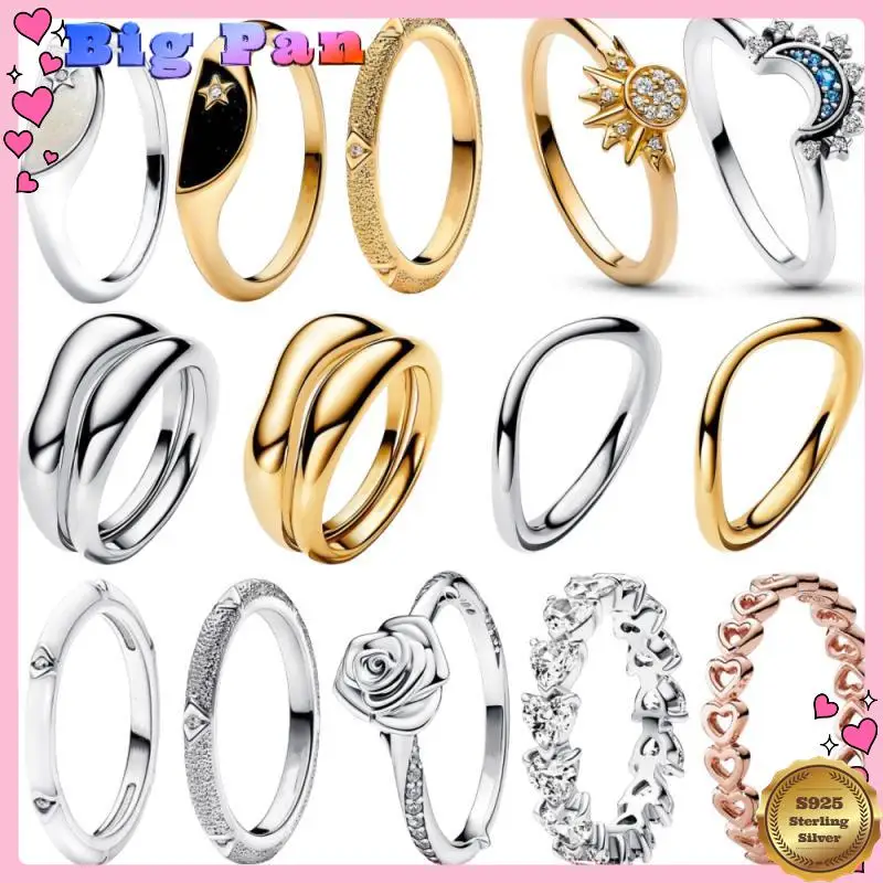 

New Me Day & Night Ring Set Ladies Festival Jewelry Organically Shaped Stacking Rings Exquisite Gifts For Women 2025