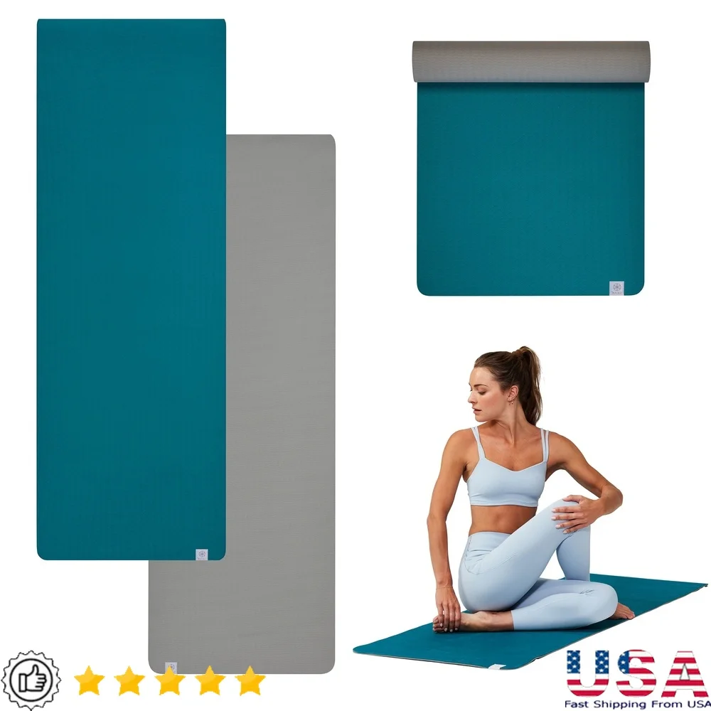 

Durable TPE Performance Yoga Mat Non-Slip Reversible Surface 6MM Thickness Closed Cell Design Odor Resistant Cushioning Support