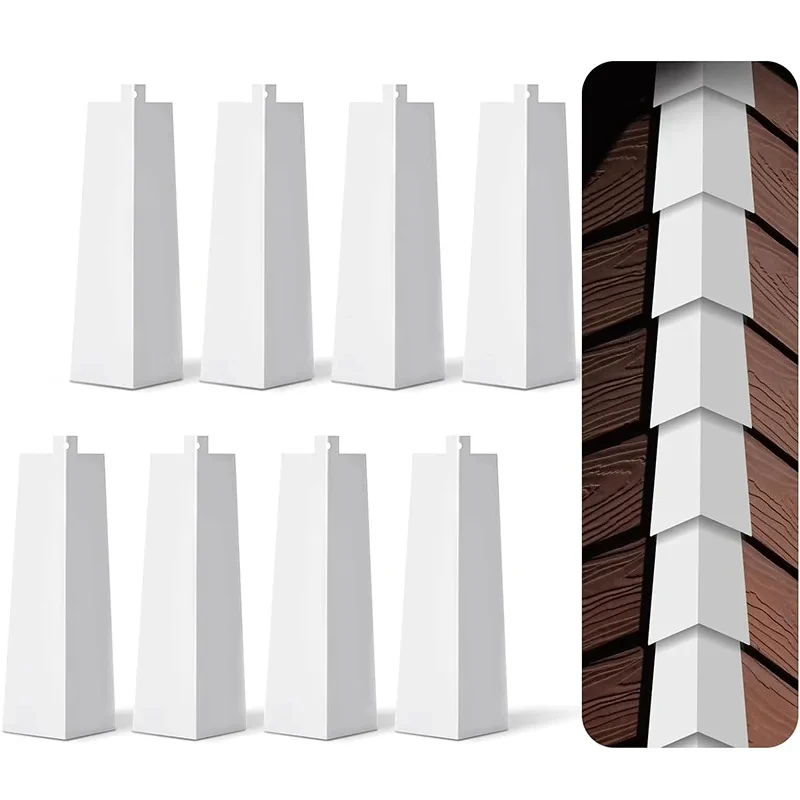 Aluminum Wall Panel Corner Guard Caps, Outdoor Decorative Protector for Exterior Siding Panel Edge