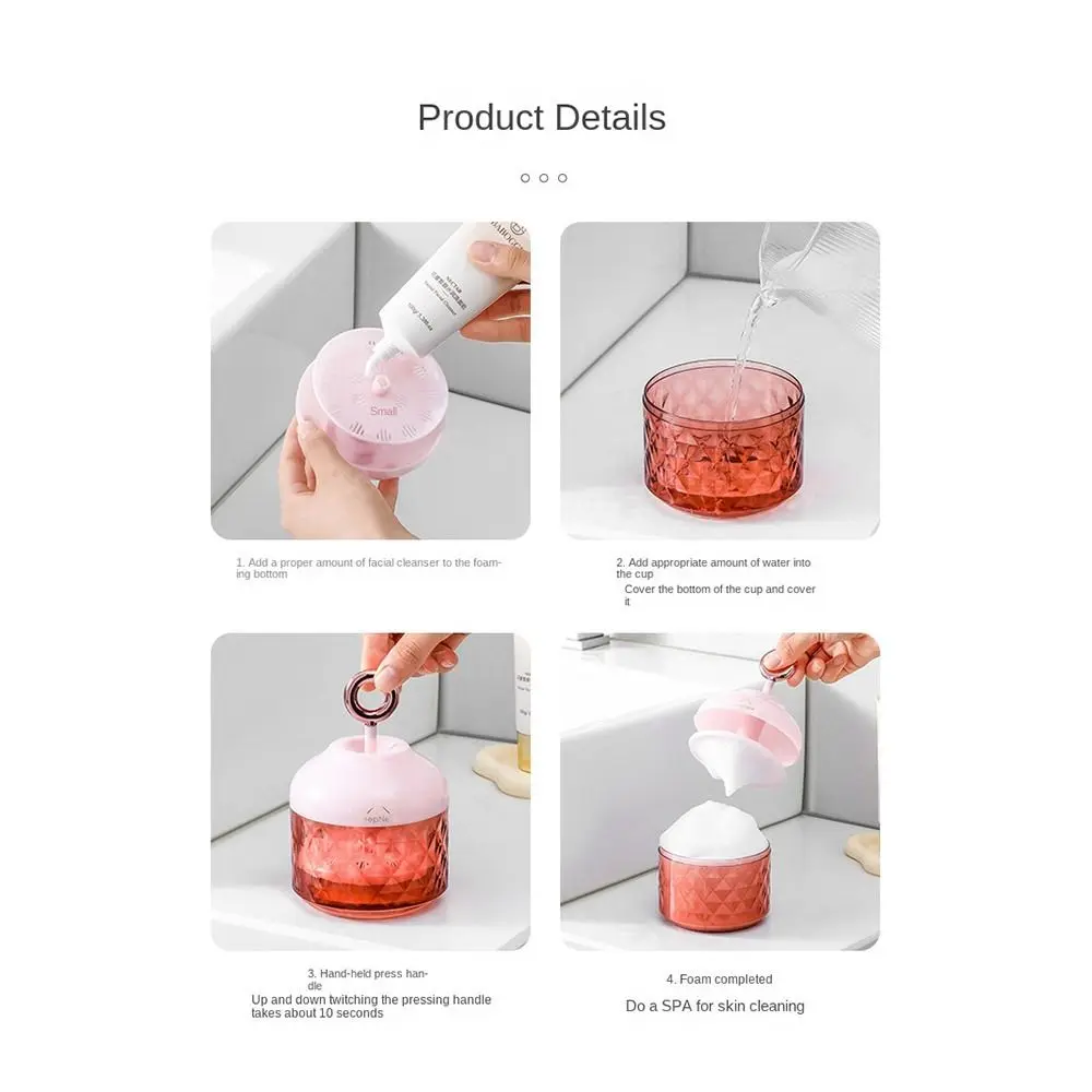 Portable Reusable Facial Cleanser Cup Save Labour Skin Care Foam Maker Cup Convenient Cleansing Cream Foam Maker Face Clean Tool