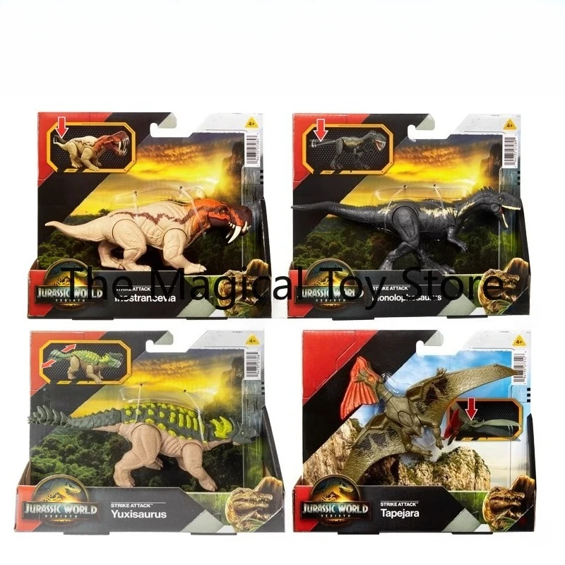 Figura de Acción Original de Jurassic World Reborn, Raptor Atacando a un Pteranodon, Modelo de Juguete, Regalo de Cumpleaños, Figura Coleccionable