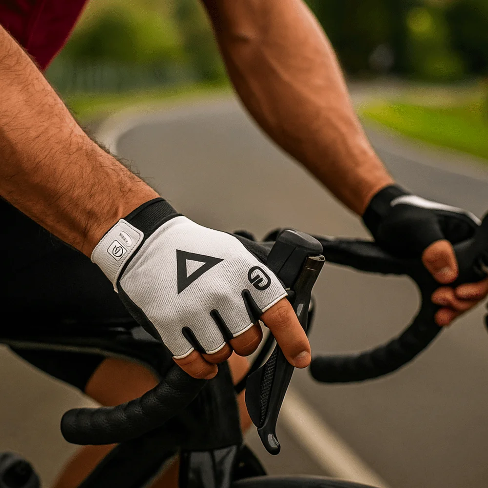 

1 Pair Breathable Cycling Gloves Shockproof Anti-Slip Fitness Gloves Quick-release with Wrist Band Half Finger Gloves