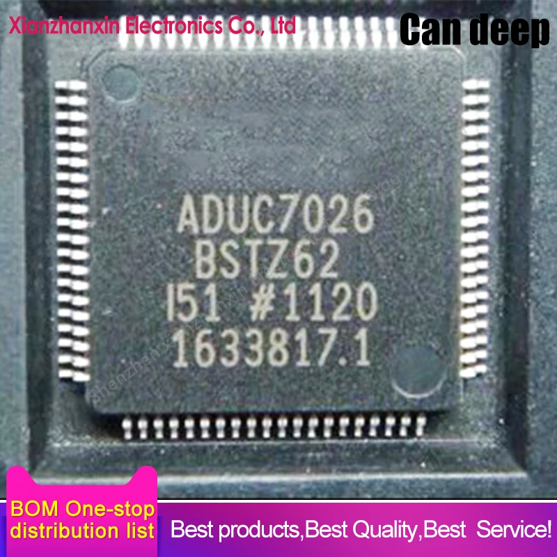 1PCS/LOT  ADUC7026BSTZ62 ADUC7026BSTZ ADUC7026 QFP80 Precision analog-to-digital converter IC