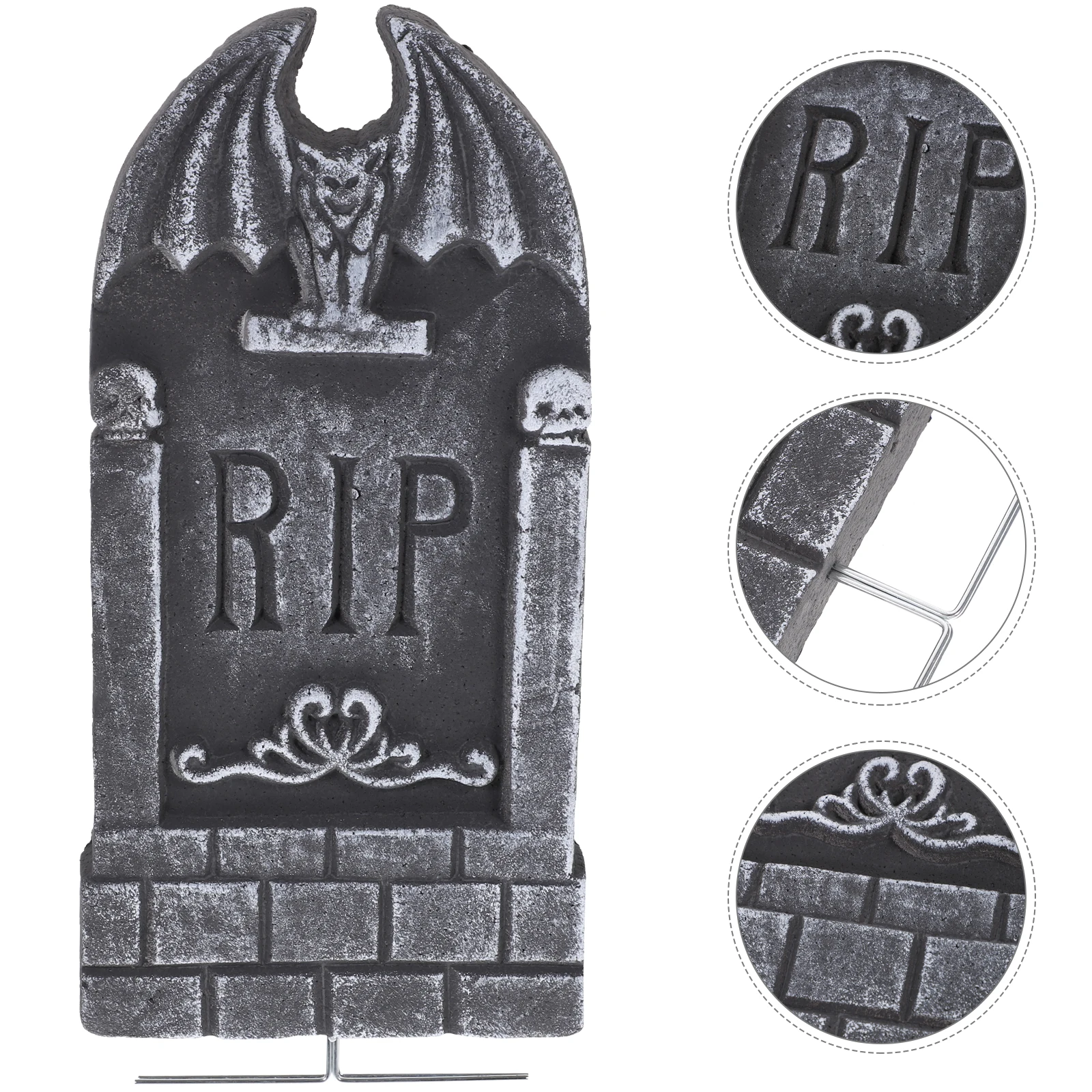 

1pc Foam Tombstone Decoration Scary Halloween Gravestone Outdoor Indoor Decorations for Home Haunted Graveyard Unique Design