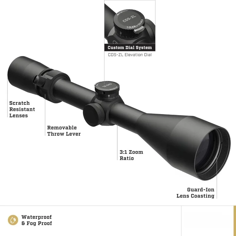 Riflescope Waterproof, Fogproof and Shockproof with A Duplex Reticle and A Matte Finish Also Has High The Resolution and Clarity