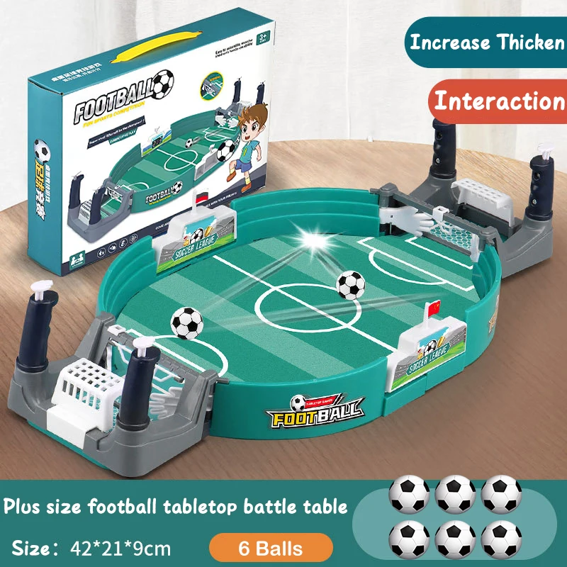 Voetbaltafel voor familiefeest Voetbalbordspel Desktop Interactief voetbalspeelgoed Kinderen Jongens Sport Outdoor Draagbaar spel Cadeau - afbeelding 1