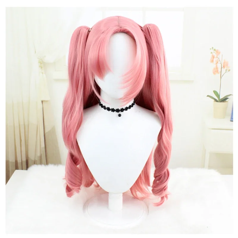 Zenless Zone Zero Nicole Demara Cosplay Wig Long Pink Curls Corin Wickes Wise Belle Heat Resistant Hair Halloween Party Wigs