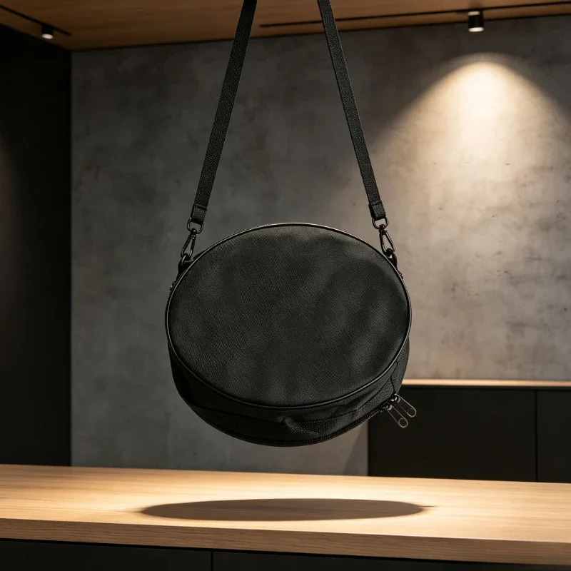 Portable Round Storage Bag Oxford Cloth Handbag Single Shoulder Carry Case Thick Shockproof Carry Pouch for Folding Stool