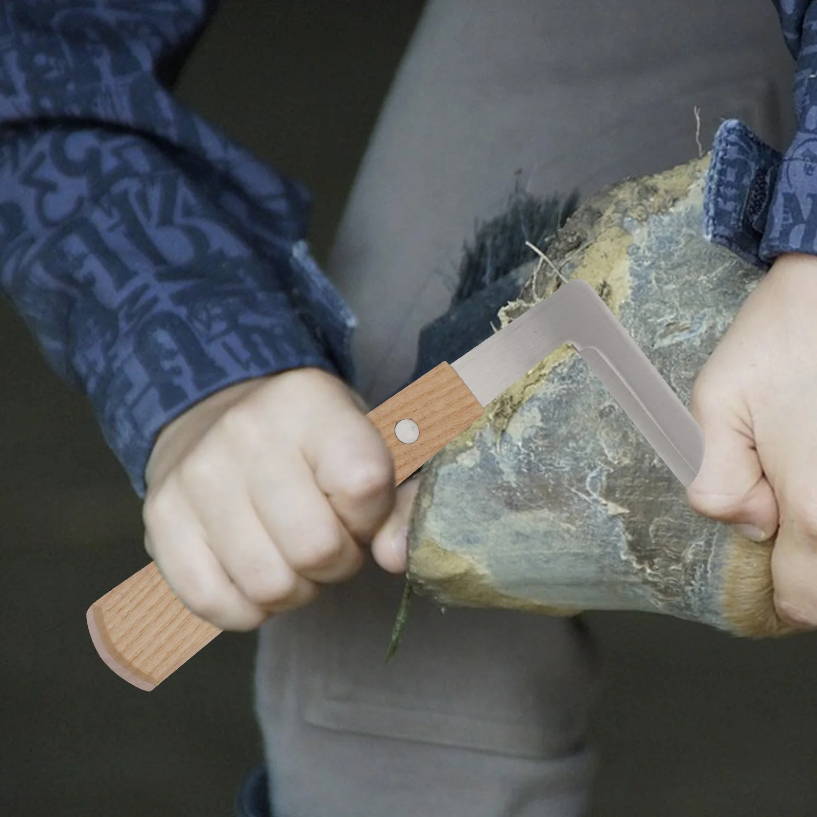 2 Piezas de Herramienta para Recortar Cascos, Cortador Profesional para Herrar Caballos, Cuchillas Afiladas, Ligero y Portátil para Uso Veterinario en Granjas