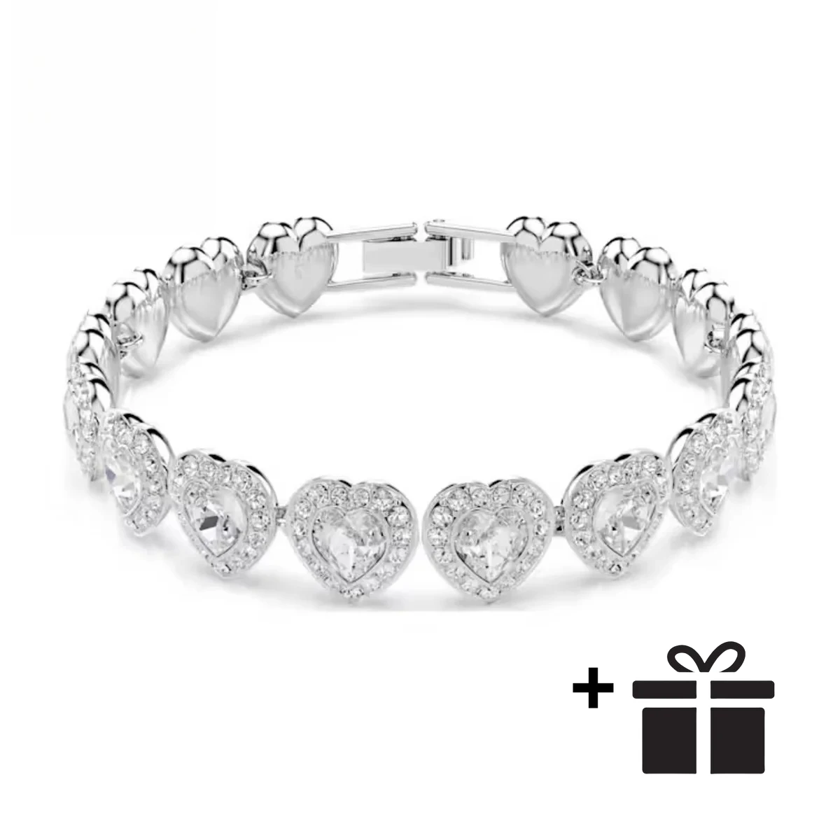 

2025 high-quality S925 heart-shaped Zircon bracelet, multi-functional jewelry for wedding parties and workplaces - birthday gift