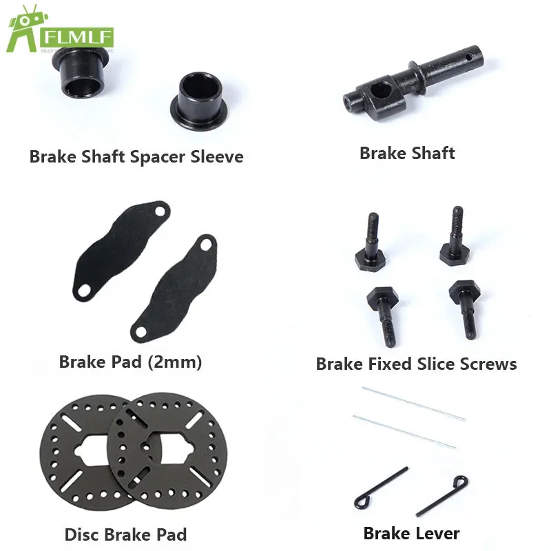 Alloy Disc Brake Pad Repair Kit Fit for 1/5 Losi 5ive T ROFUN ROVAN LT KingmotorX2 Rc Car Toys Games Parts