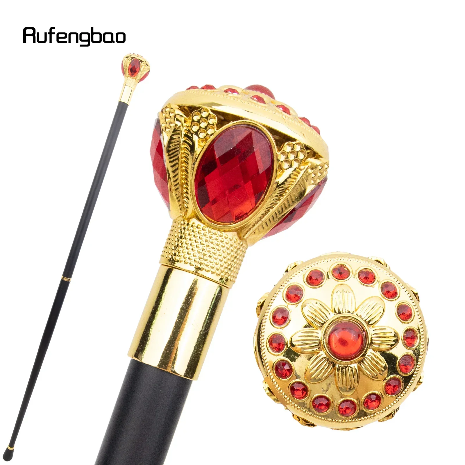 golden-red-flower-ball-fashion-walking-stick-decorative-stick-vintage-decorative-stick-cosplay-steampunk-performance-stage-cane