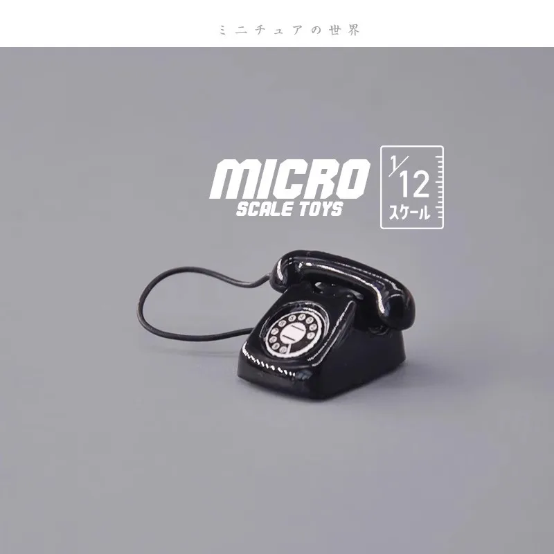

Dollhouse 1/12 Soldier Scene Accessories Landline Office Phone Model Toy For 6'' Action Figure Doll Body In Stock