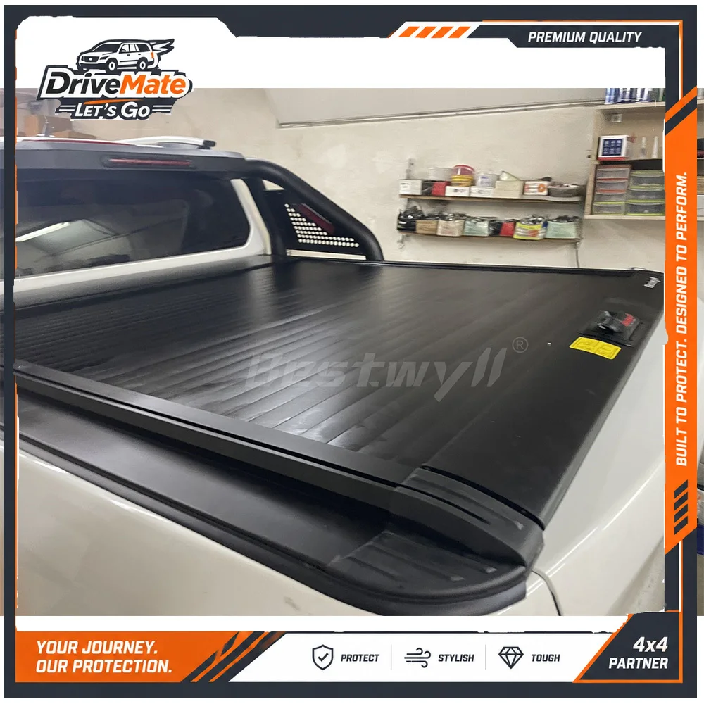 Aluminum Alloy Truck Bed Cover Retractable Lid Pickup Roller Tonneau Cover for Pickup Truck Changan Kaicene K42