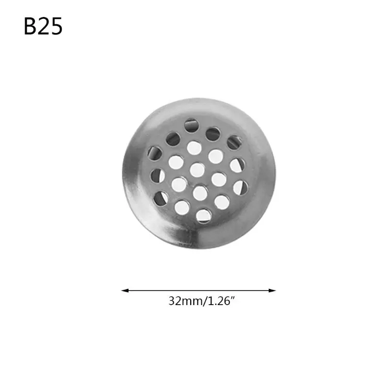 Stainless Steel Air Vent Hole Ventilation Louver Round Shaped Venting Mesh Holes