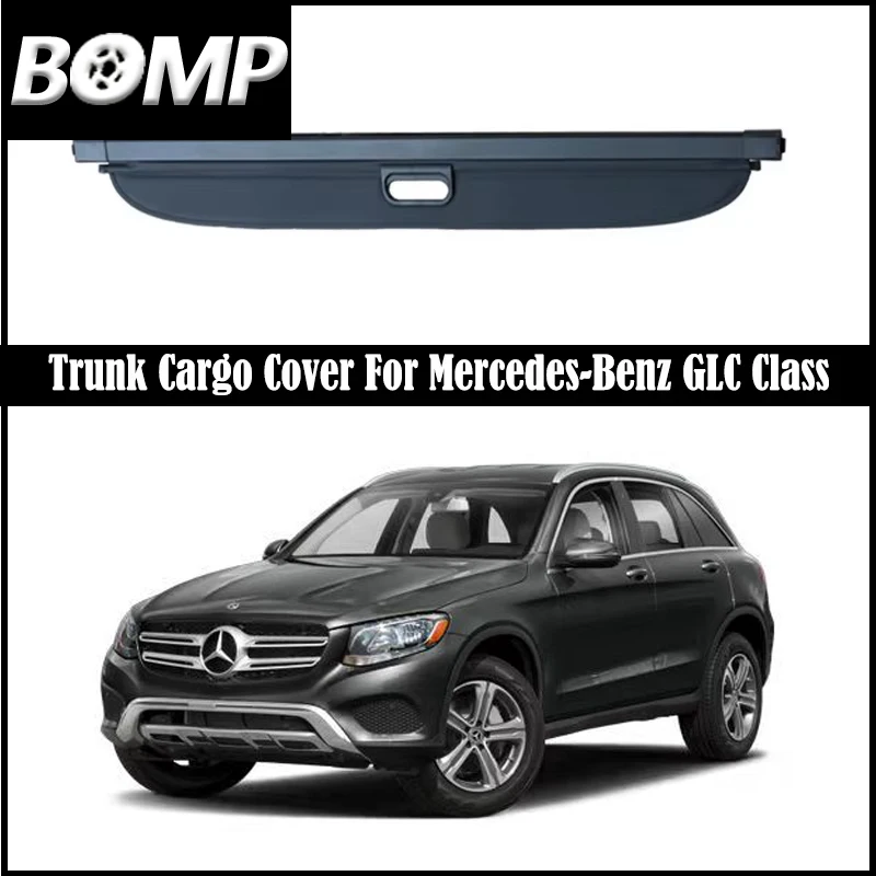 Cubierta de Carga Trasera BOMP para Mercedes-Benz X253 GLC220 250 300 350 400, Cortina Protectora, Tablero Divisor, Persiana de Privacidad
