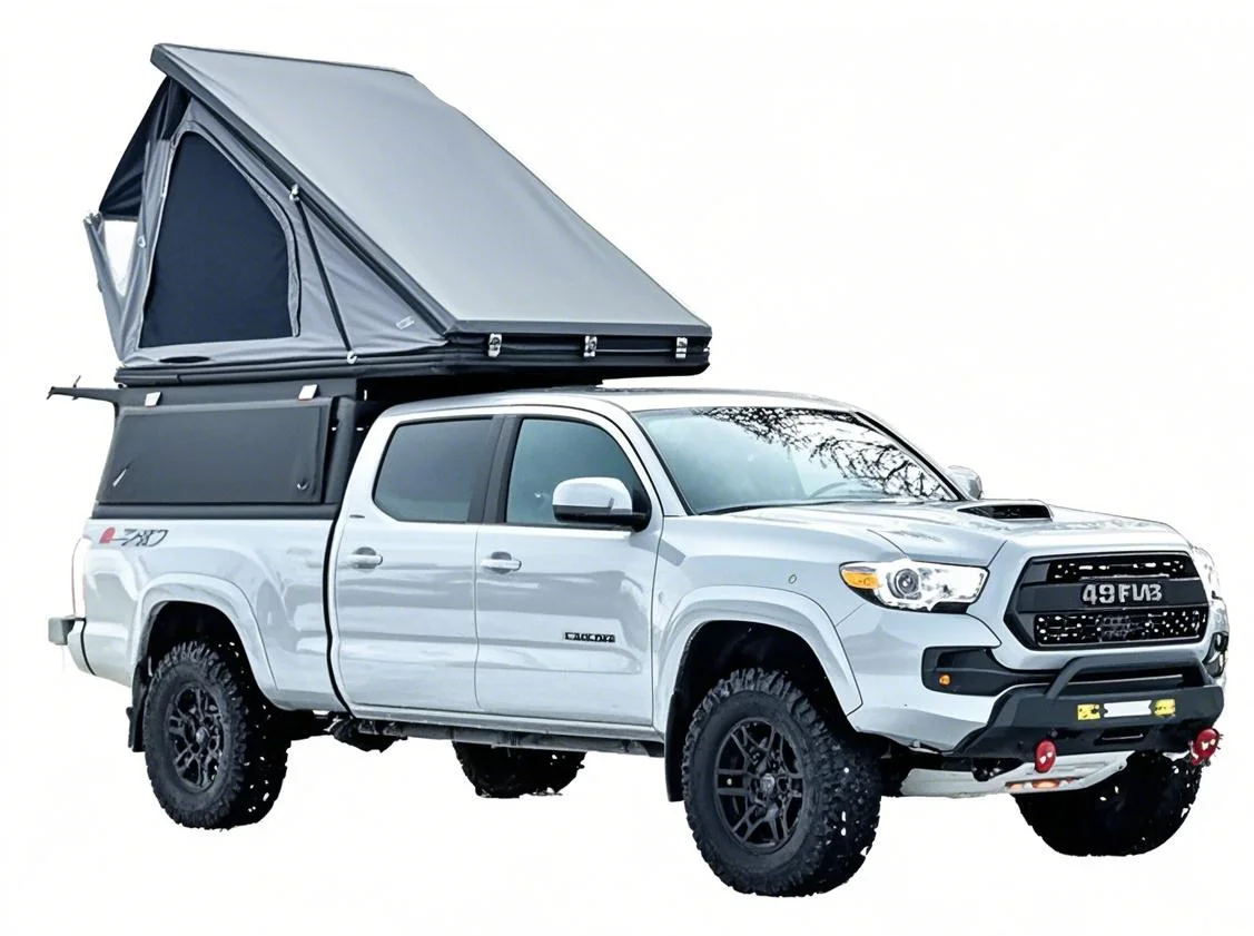 4x4 Offroad Aluminum Hardtop Canopy with Top Tent for Pickup Trucks for Offroad Applications & Car Rooftop Tents