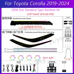 TVYVIKJ LED Car Inner Ambient light For Toyota Corolla2019 -2023 dynamics Symphony starry sky   Ambience lamp button +APP contr