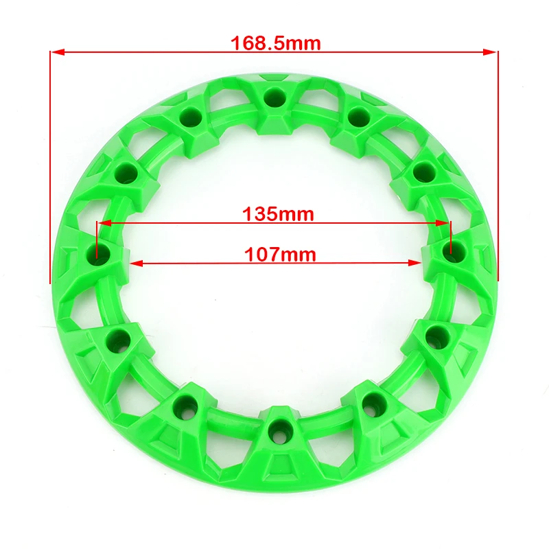 1 pair/2 pcs 6 inch ATV Wheel Trim Hub Protection Decor Rim Cap Plastic Cover For ATV Buggy Quad Bike 6