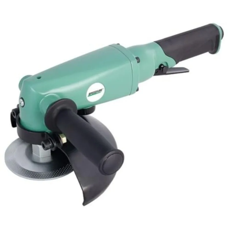 

Angle Grinder 8 500 RPM 25 CFM 1 HP High-Performance Metal Cutting Tool with Durable Aluminum Housing and Red Handle for Indust
