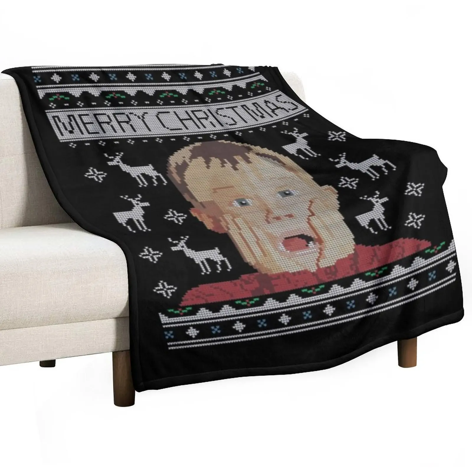 Home Alone T-ShirtHome Alone Kevin Christmas Knit Throw Blanket Summer Quilt Luxury Throw Blankets For Bed Blankets