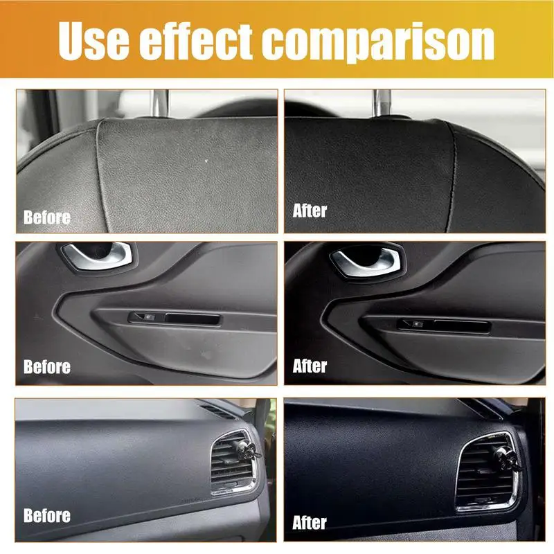 Agente de Recondicionamento Resistente a UV com Esponja, Peças do carro, Líquido para Drivers, Universal Quick Dry, 50ml