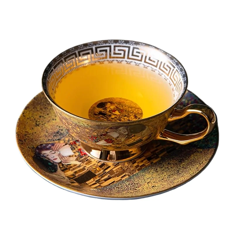 أطقم أكواب إسبريسو إيطالية، أكواب فان جوخ، أكواب شاي، قهوة سيراميك تركية مع صحن للتخييم على شكل عظمة كوب صيني وتحت Misony