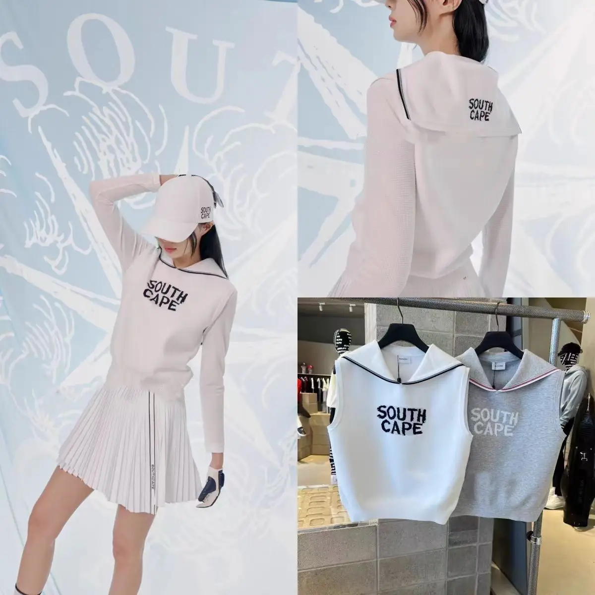 

Golf Ladies' Fall/Winter New Arrival Versatile Youthful-Looking Slim-Fit Vest Top V-Neck Knit Sleeveless Vest