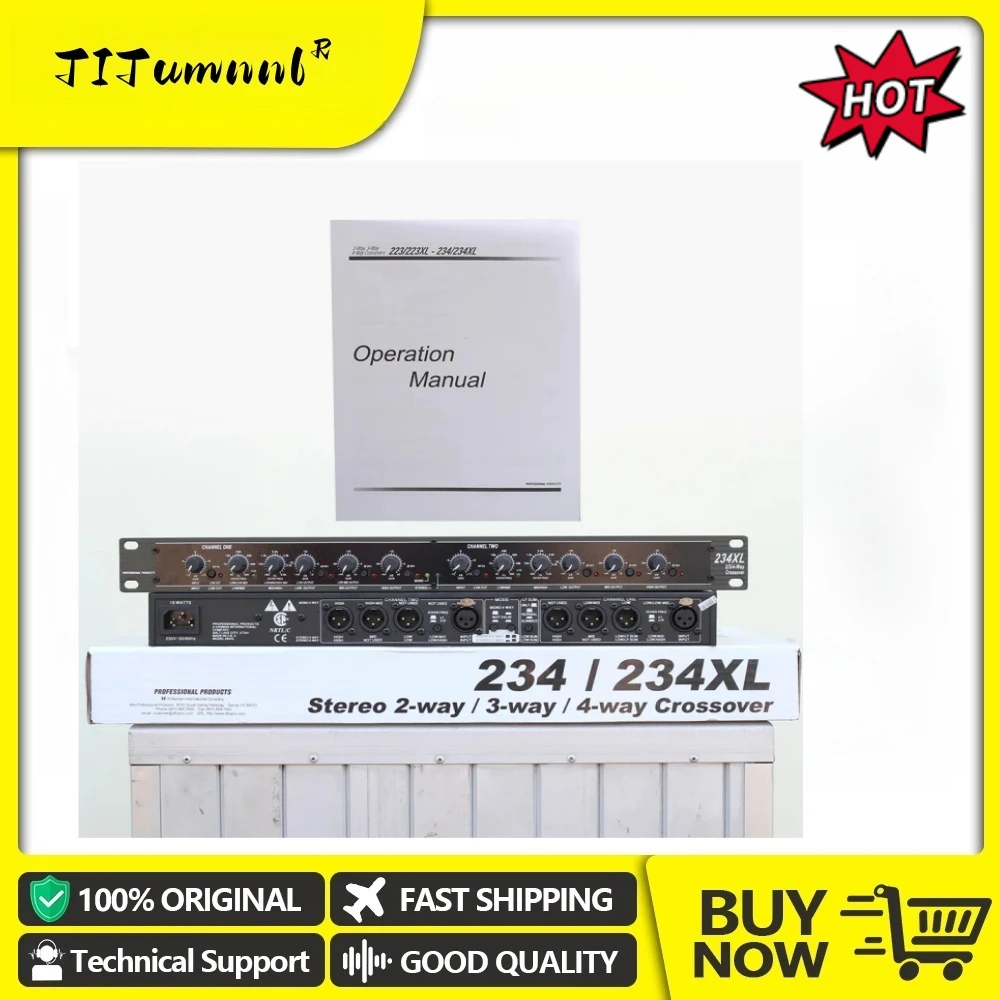 

234XL Crossover 2/3/4 Way Electronic Crossover Audio Crossover Professional Stereo Outdoor Stage Show Equipment 234xl