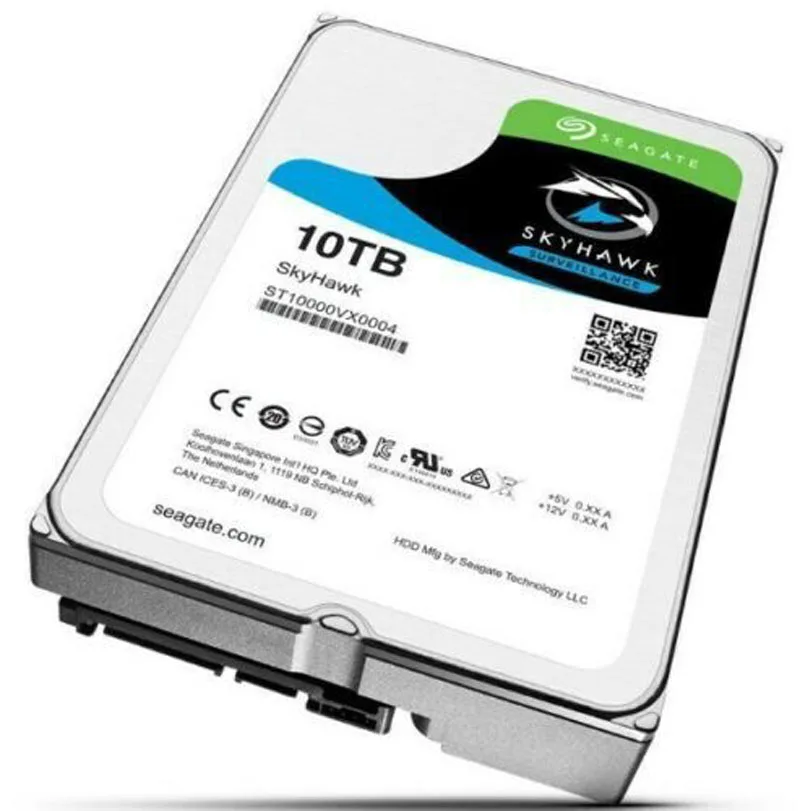 Dla Seagate SkyHawk ST10000VX0004 10TB SATA 6Gb/s 256Mb 3.5 "drive stacjonarny HDD 100% testowane szybka wysyłka