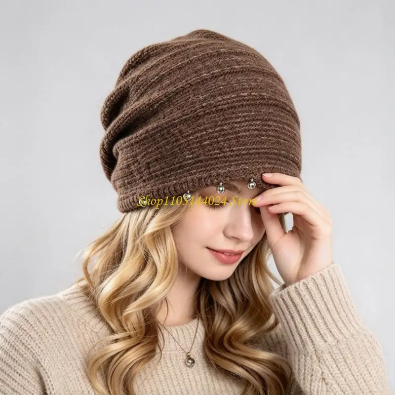 N5KE Ear-Covering Slouch Hat with a Relaxed Profile for Cool Weather