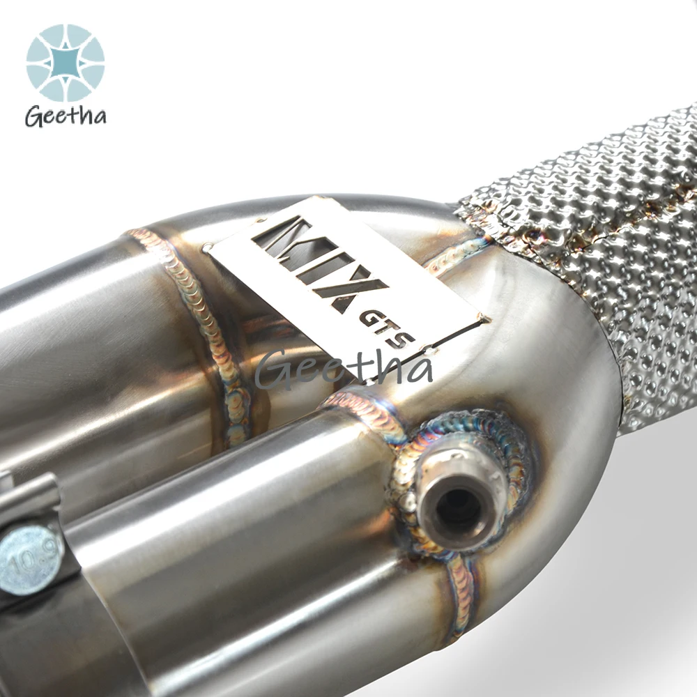 For BMW M340 G20 3.0T 2019-2023 Mid Pipe with Resonator Heat Shield  Exhaust Pipe Factory Wholesale Muffler Car Parts Fitment