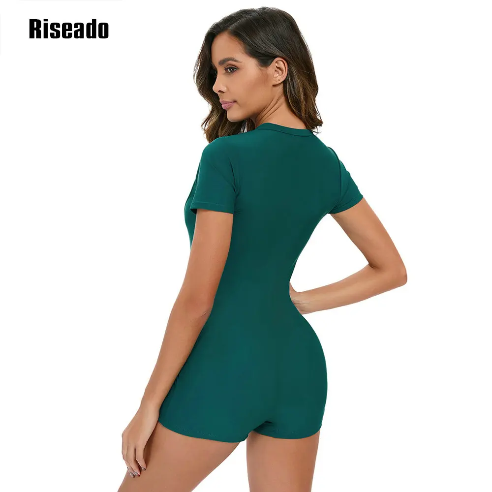 Sports Swimwear 2024 Riseado One-pieces Swimsuits Women Swimming Suit Shorts Bathing Suits Summer Short Sleeve Bathing Suits