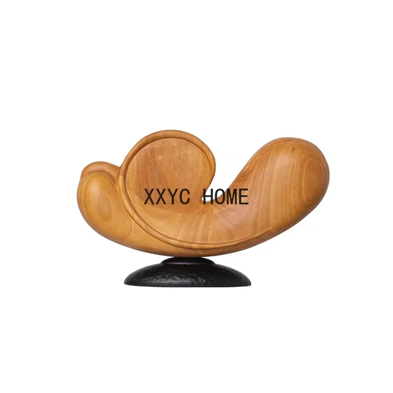 

Modern Soft Decoration Abstract Wood Carving Decoration Hallway Sculpture Artwork