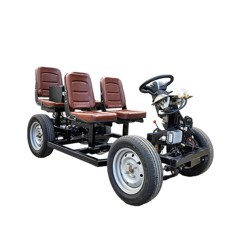 

Four Seats Touring Golf Cart Electric Tourist Car EV Vehicle Chassis Platform