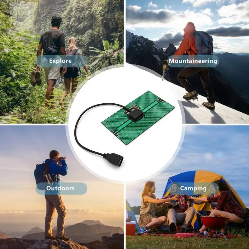 Mini Solar Panel 5.5V Solar Charger Portable Solar Power Bank For Cellphone Outdoor Hiking Camping Lanterns 124/200132/200