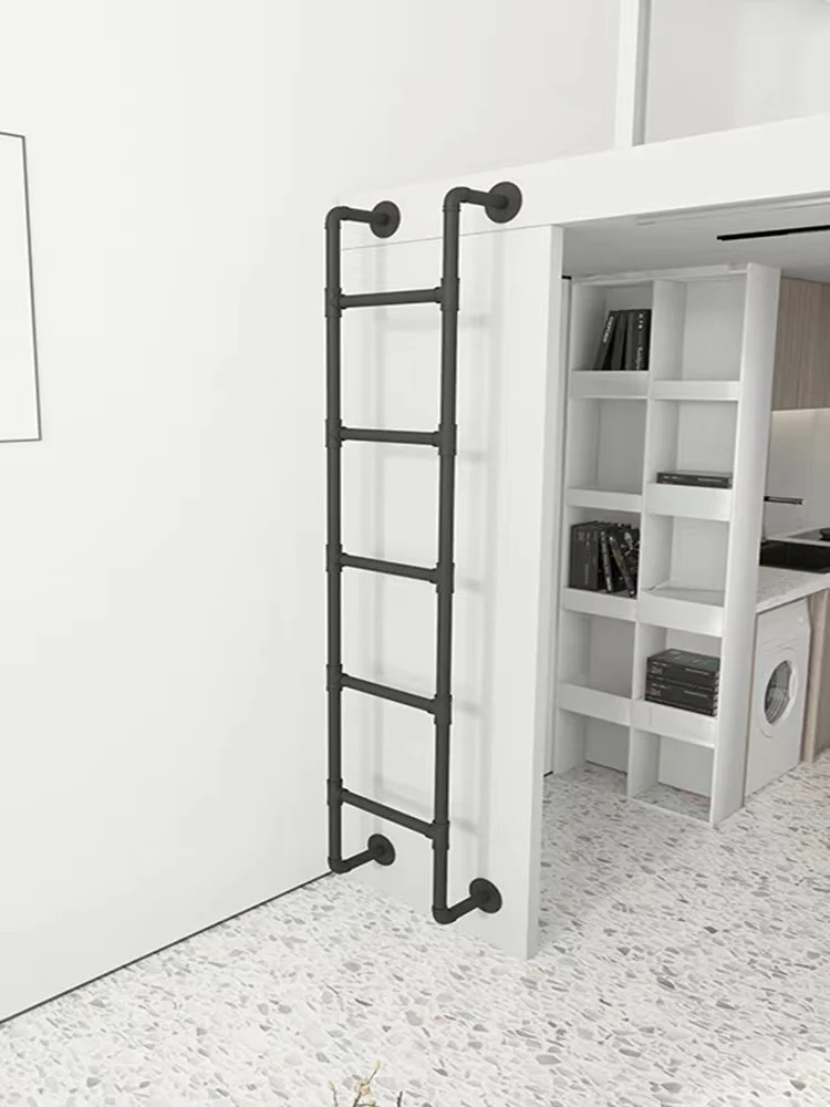 Double-Layer Upper and Lower Bunk Ladder Wall Hanging Hook Ladder Upper and Stairs of Attic Rooms